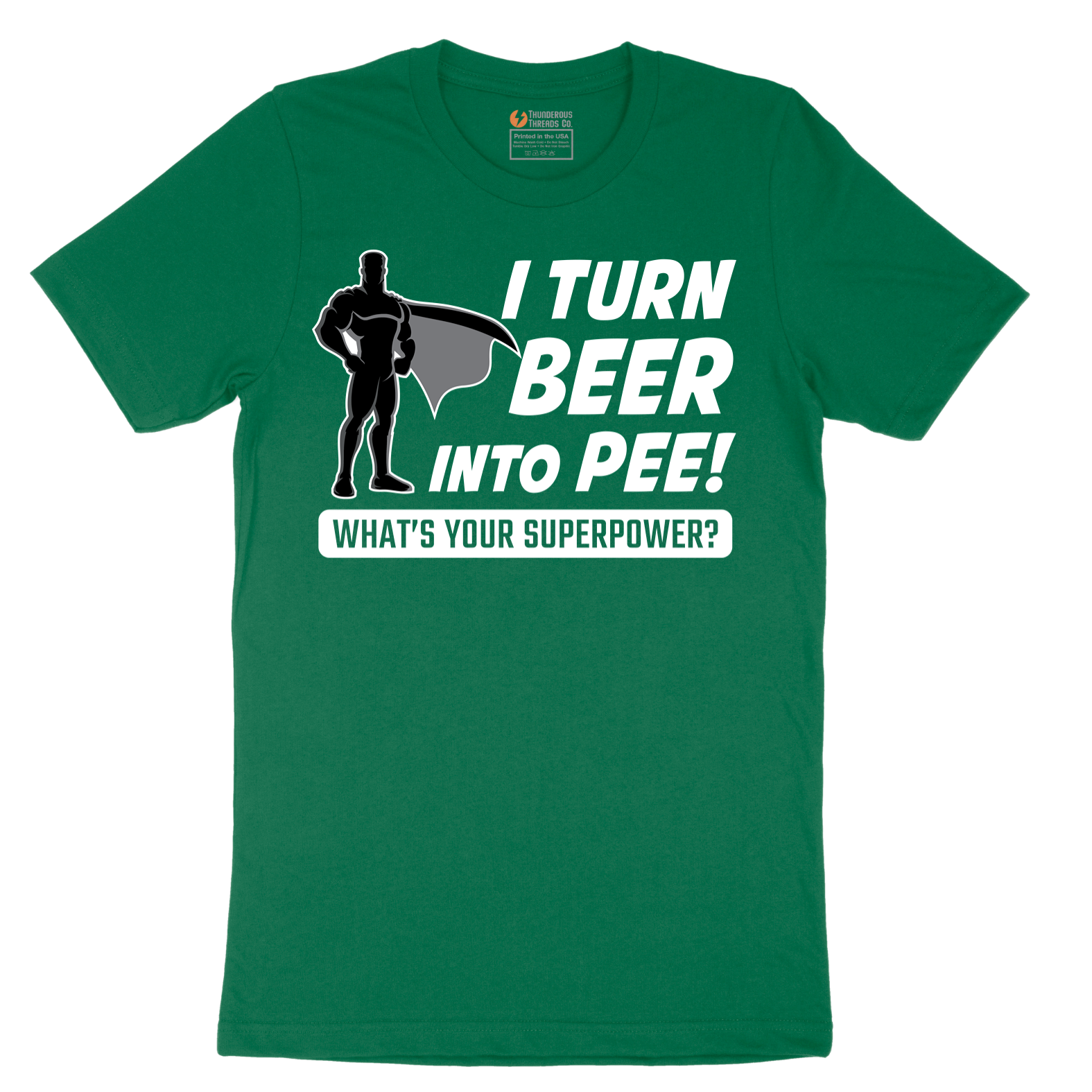 I Turn Beer Into Pee - Mens T-Shirt - Sizes S - 6XL.png