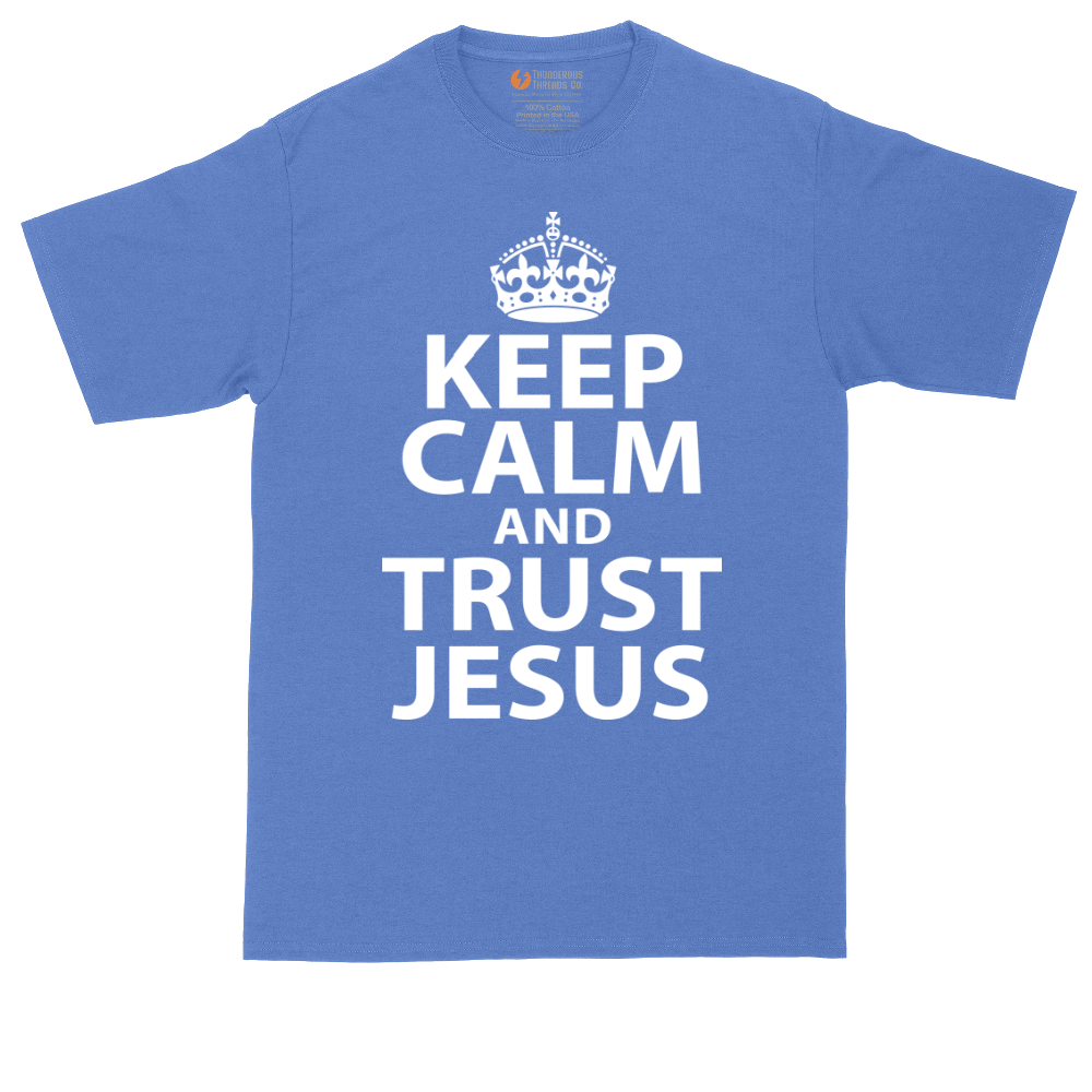 Keep Calm and Trust Jesus | Mens Tall T-Shirt