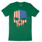 USA Skull - Mens T-Shirt - Sizes S - 6XL