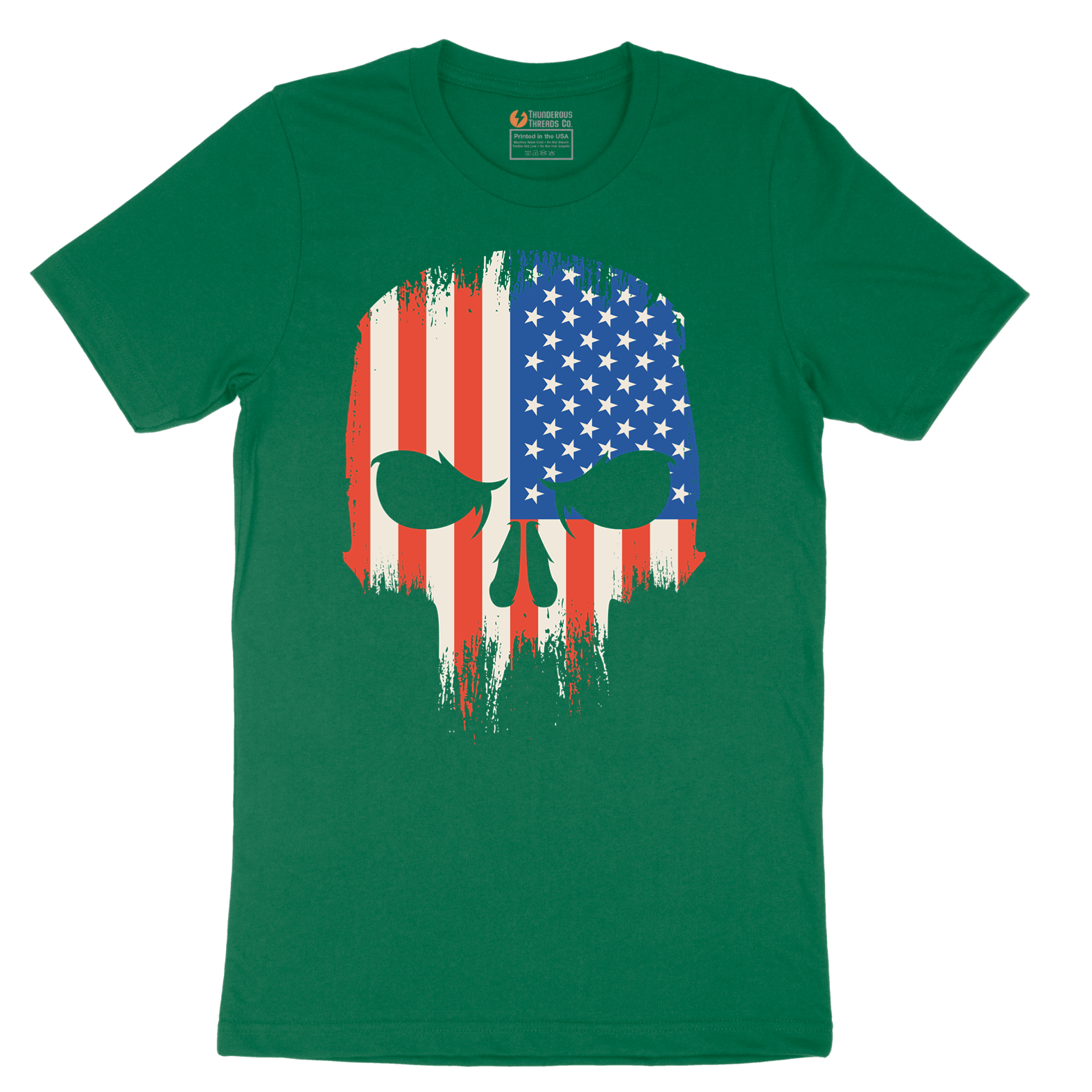 USA Skull - Mens T-Shirt - Sizes S - 6XL