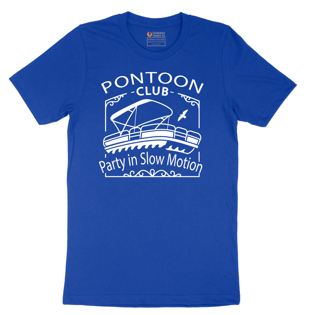 Pontoon Club Party in Slow Motion - Mens T-Shirt - Sizes S - 6XL