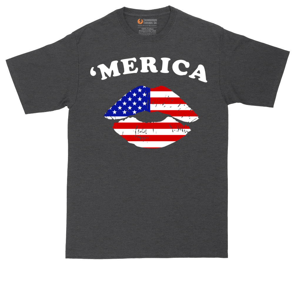America Lips | Mens Tall T-Shirt