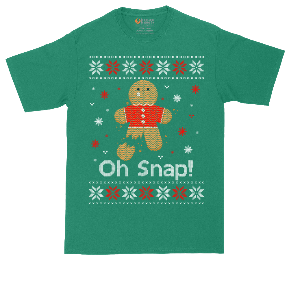 Oh Snap Ugly Christmas Sweater | Mens Tall T-Shirt