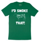 I'd Smoke That Beef Version - Mens T-Shirt - Sizes S - 6XL