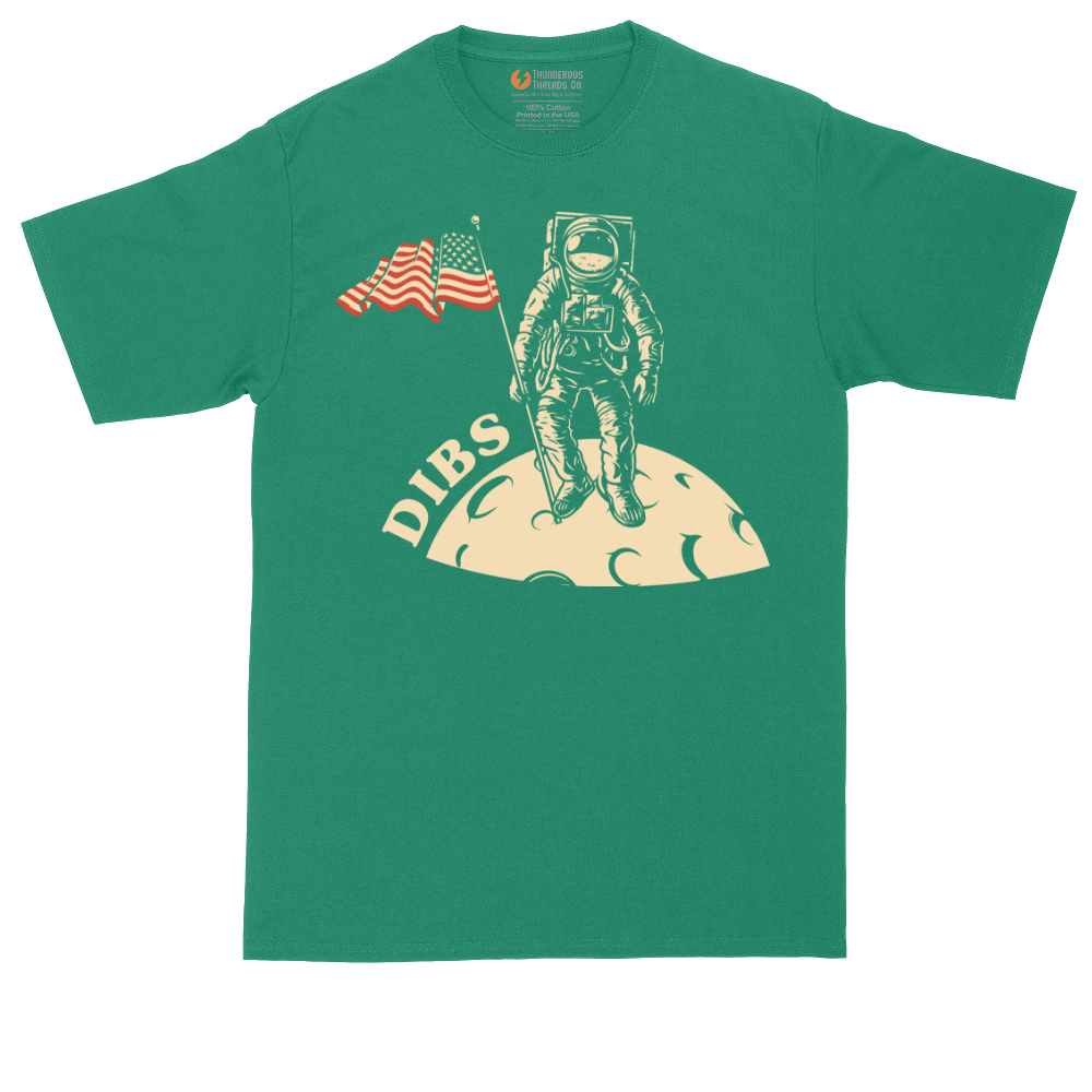 Dibs America Moon Landing | Mens Tall T-Shirt