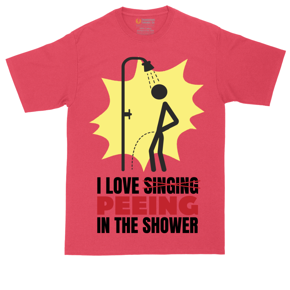 I Love Peeing in the Shower | Mens Tall T-Shirt