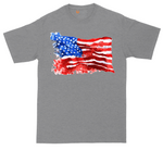 USA Flag Grunge | Mens Tall T-Shirt