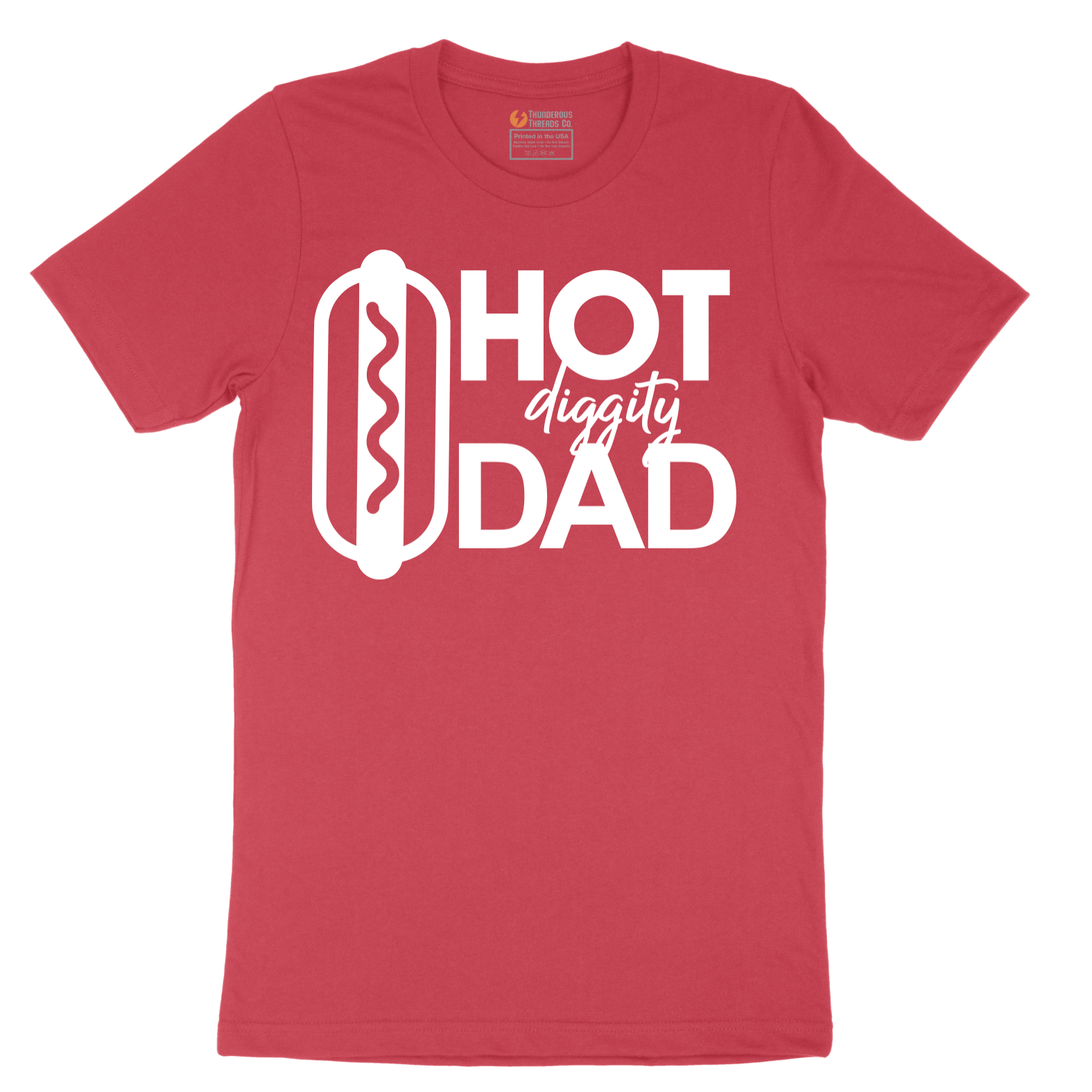 Hot Diggity Dad - Mens T-Shirt - Sizes S - 6XL