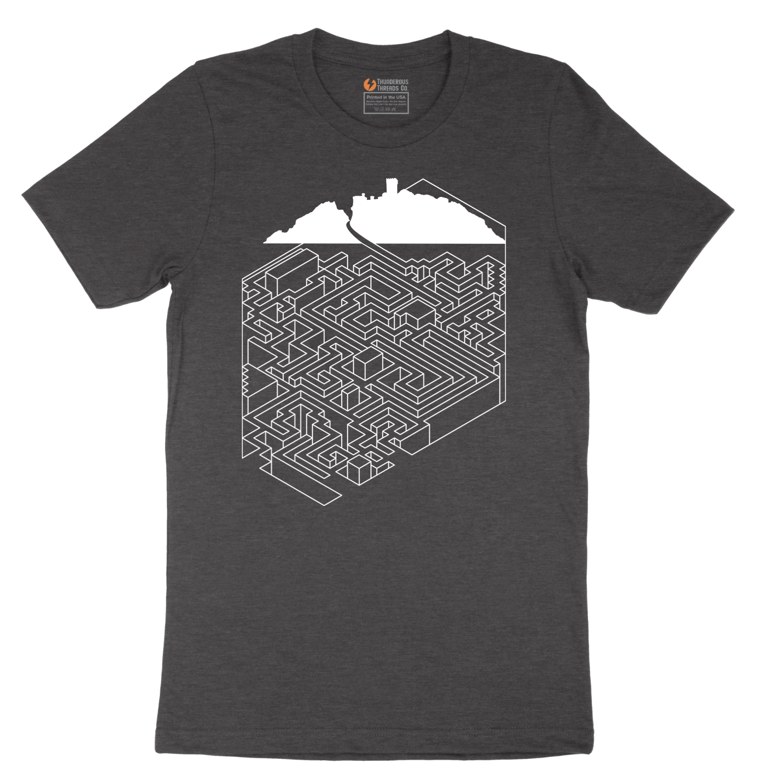 Cube Castle Maze Maze - Mens T-Shirt - Sizes S - 6XL
