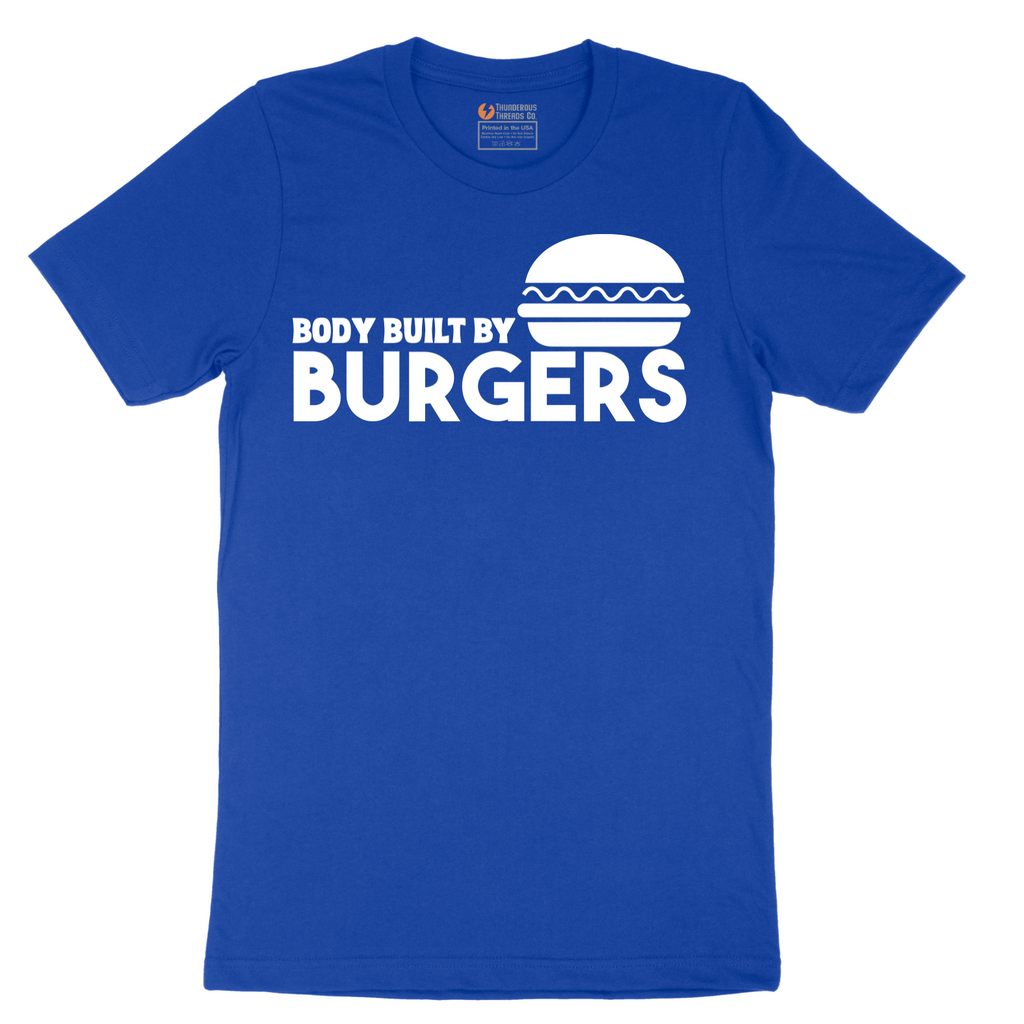 Body Built by Burgers - Mens T-Shirt - Sizes S - 6XL