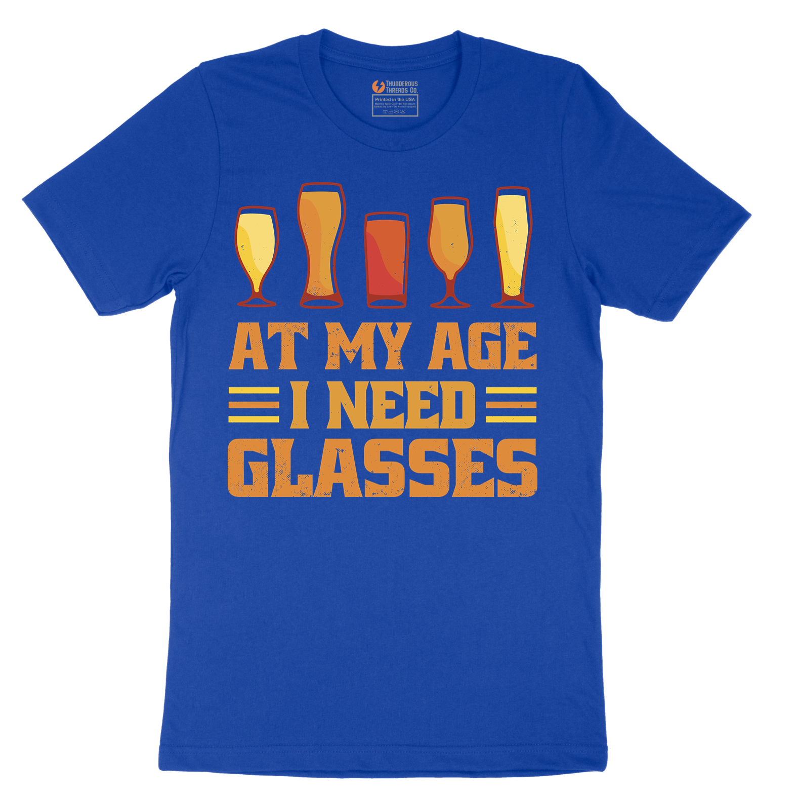 At My Age I Need Glasses - Mens T-Shirt - Sizes S - 6XL
