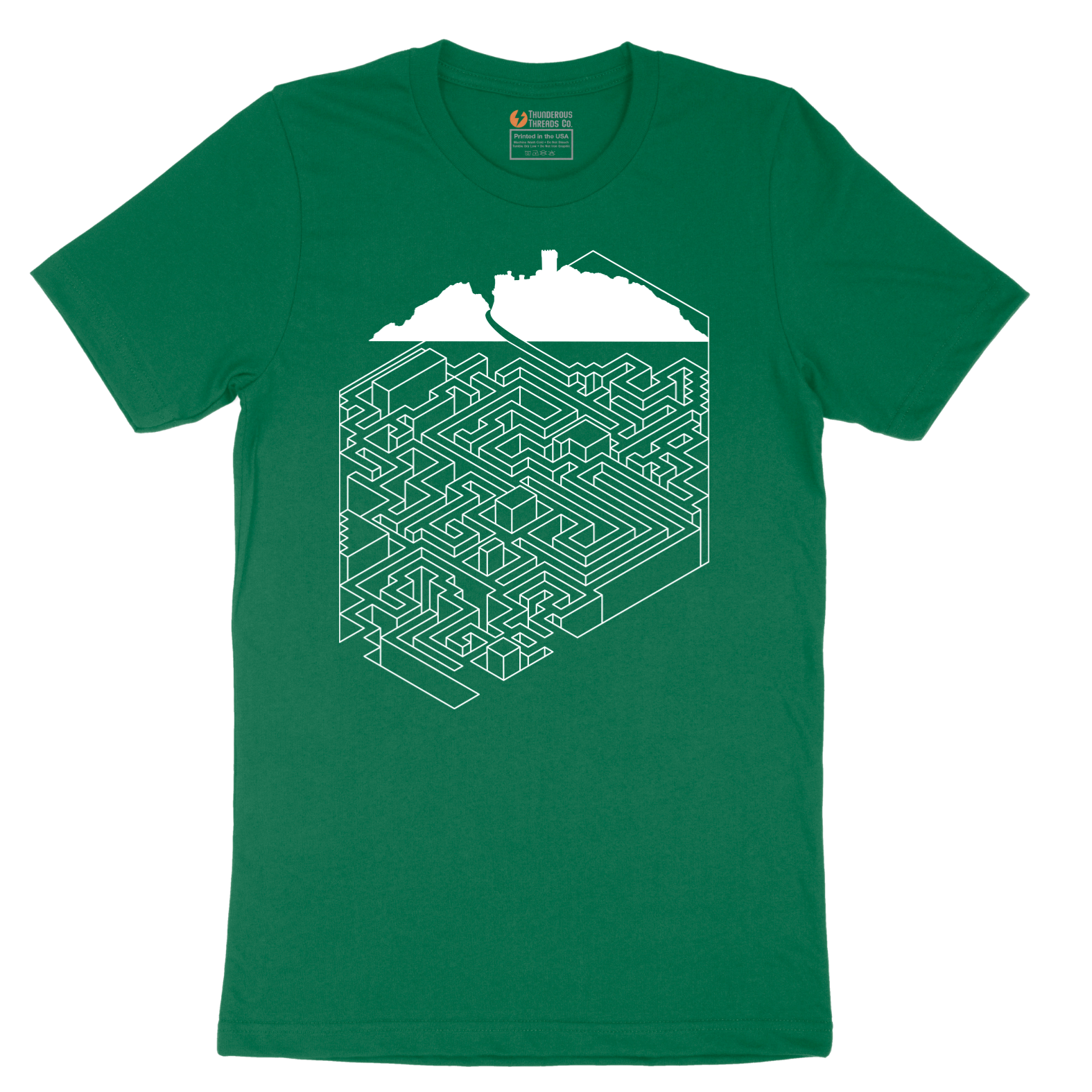 Cube Castle Maze Maze - Mens T-Shirt - Sizes S - 6XL