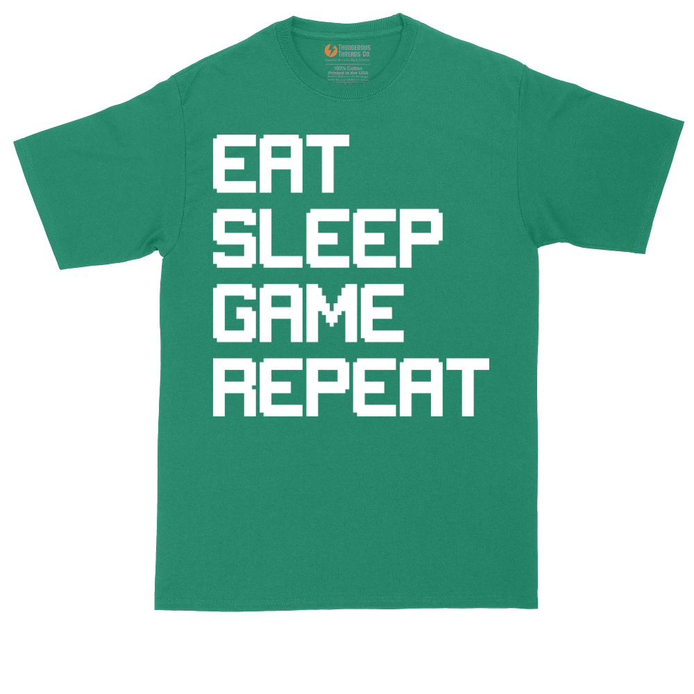 Eat Sleep Game Repeat | Mens Tall T-Shirt