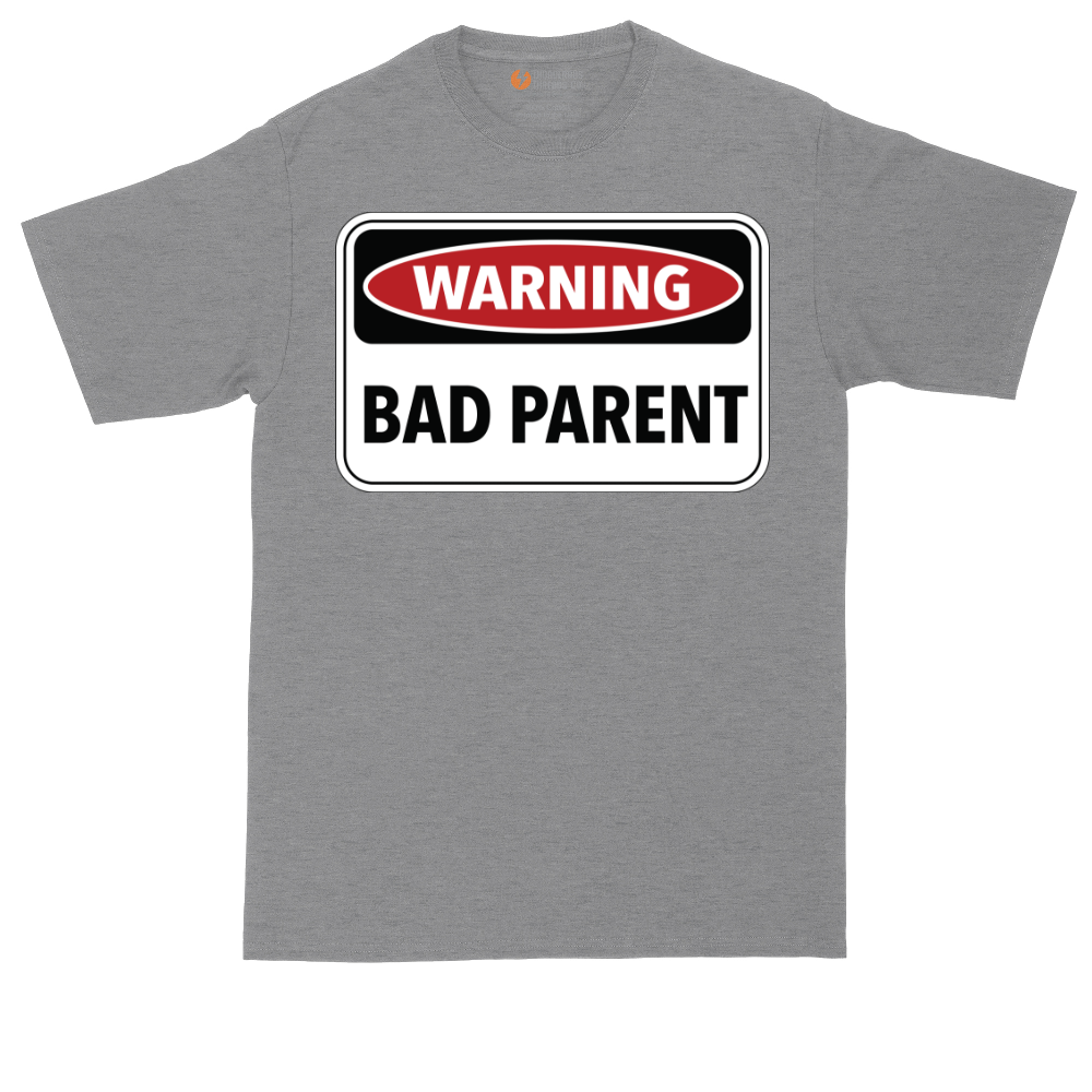 Warning Bad Parent | Mens Tall T-Shirt