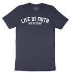 Live By Faith - Mens T-Shirt - Sizes S - 6XL