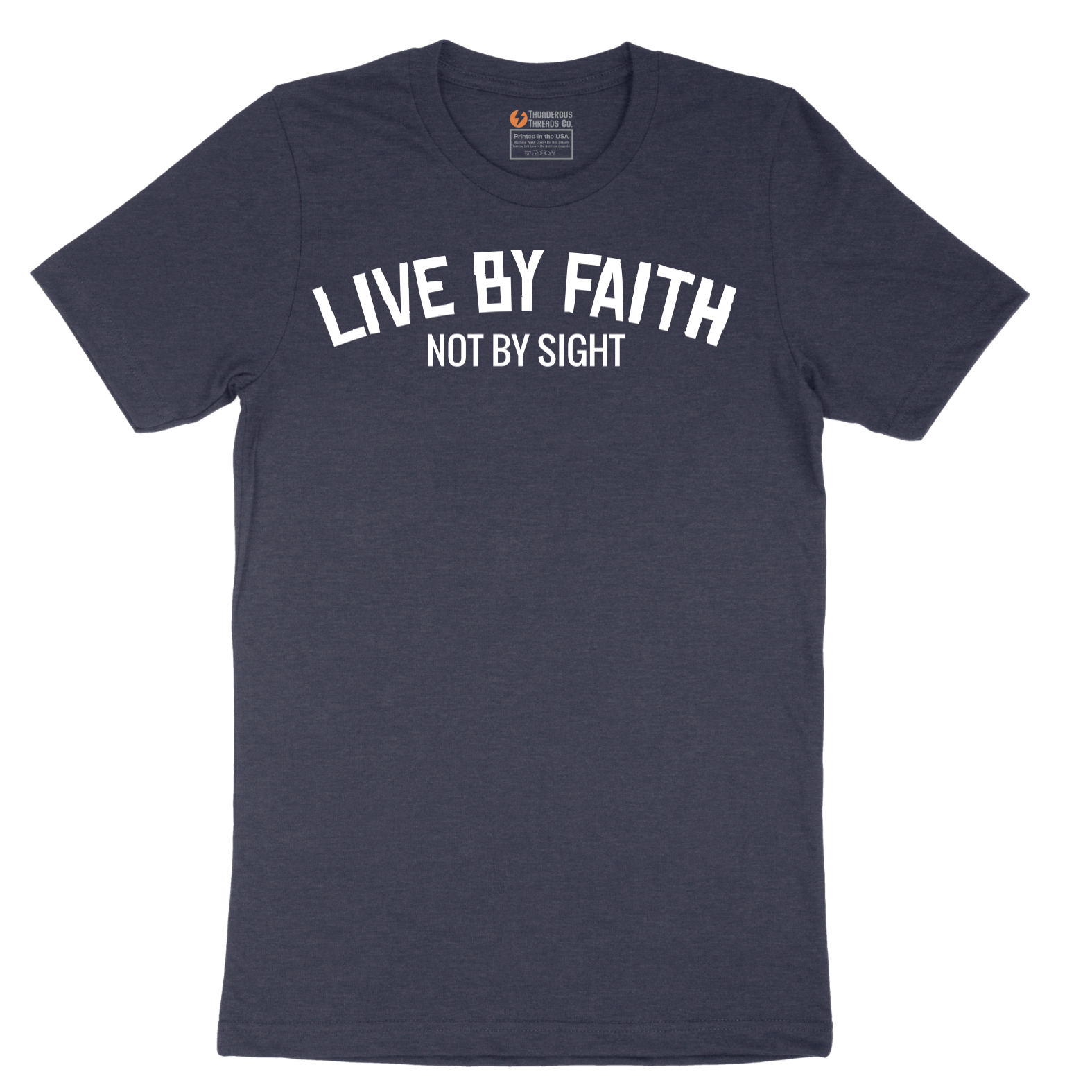 Live By Faith - Mens T-Shirt - Sizes S - 6XL
