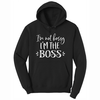 Im Not Bossy I'm the Boss - Mens Hooded Sweatshirt - Sizes S - 4XL