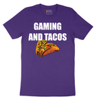 Gaming and Tacos - Mens T-Shirt - Sizes S - 6XL