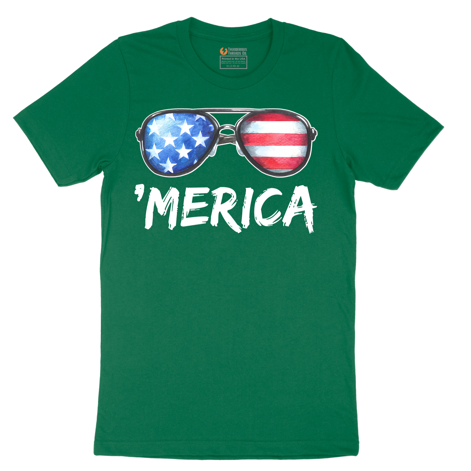 Flag Sun Glasses No Grunge - Mens T-Shirt - Sizes S - 6XL