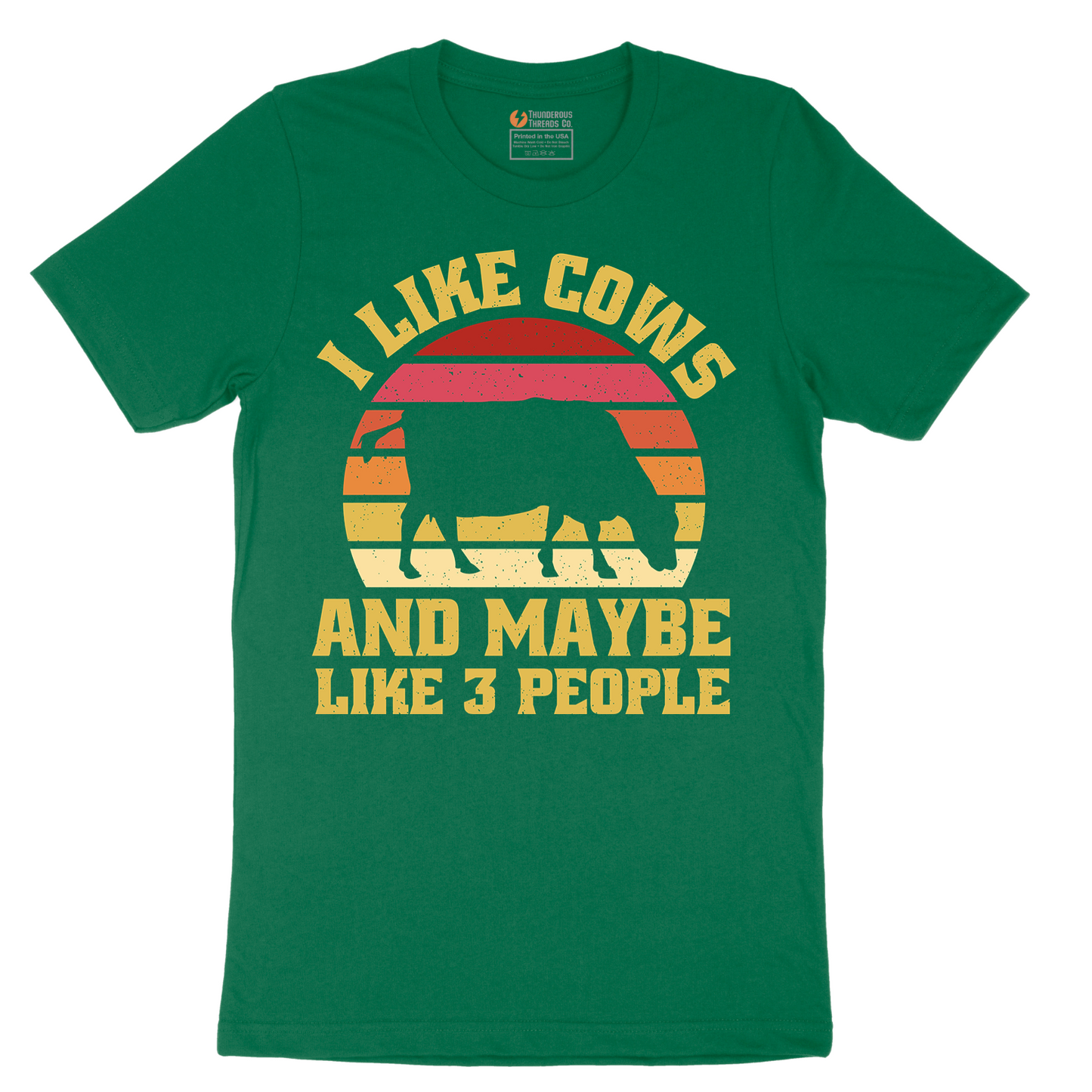 I Like Cows and Maybe Like 3 People - Mens T-Shirt - Sizes S - 6XL