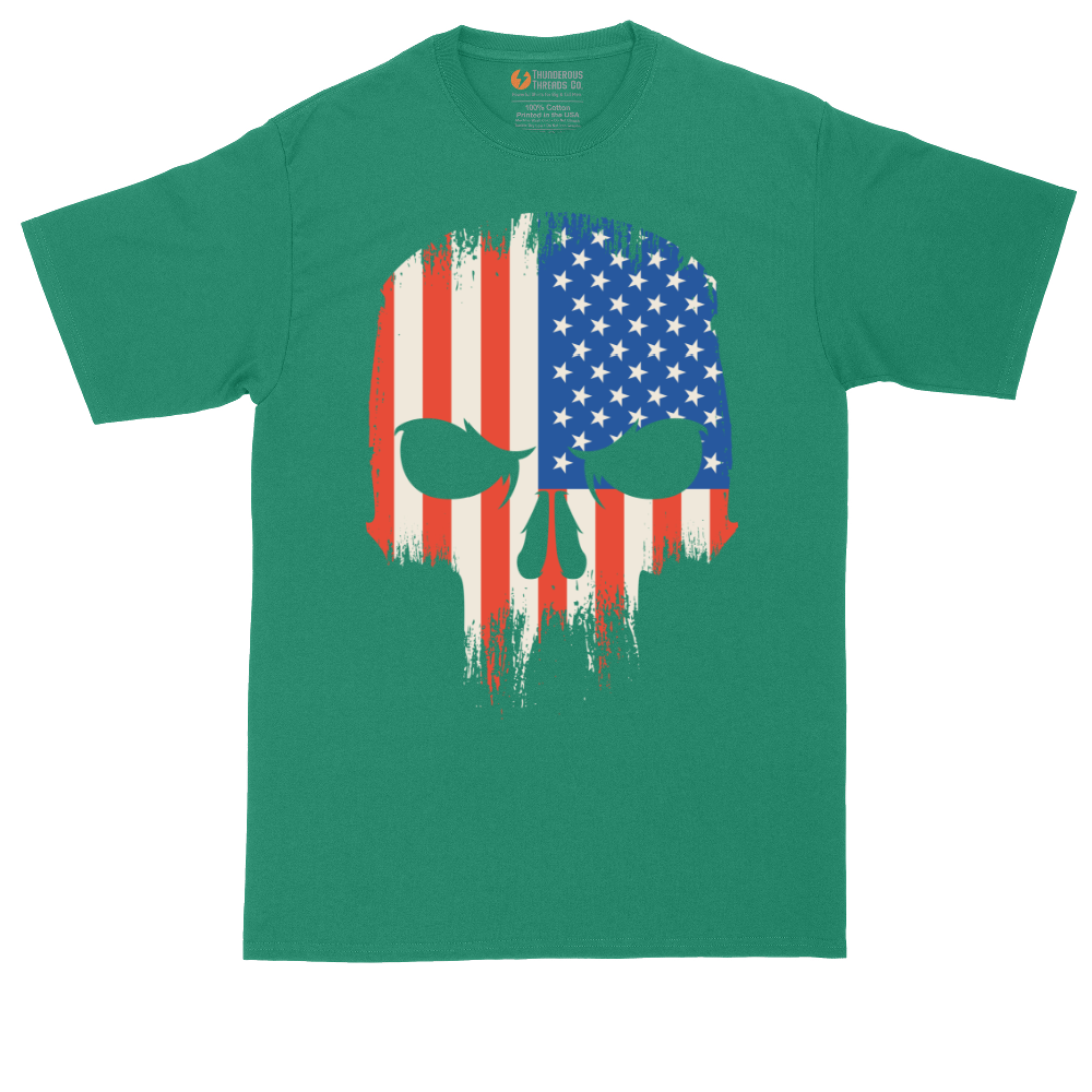 USA Skull - Mens Tall T-Shirt