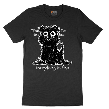 Stressed Dog Design - Mens T-Shirt - Sizes S - 6XL