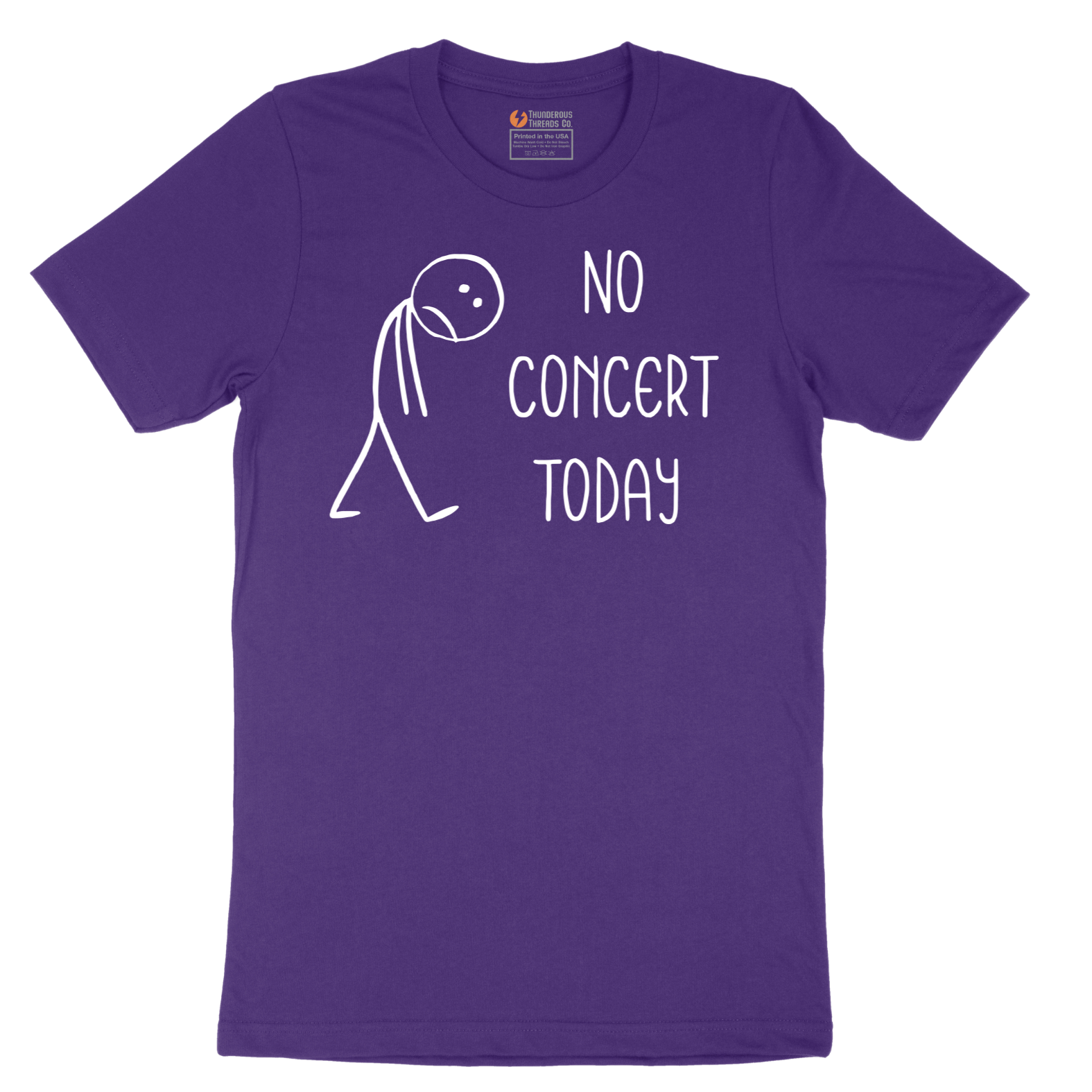 No Concert Today - Mens T-Shirt - Sizes S - 6XL