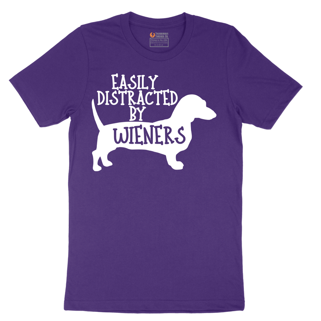 Easily Distracted by Weiners - Mens T-Shirt - Sizes S - 6XL