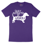 Easily Distracted by Weiners - Mens T-Shirt - Sizes S - 6XL