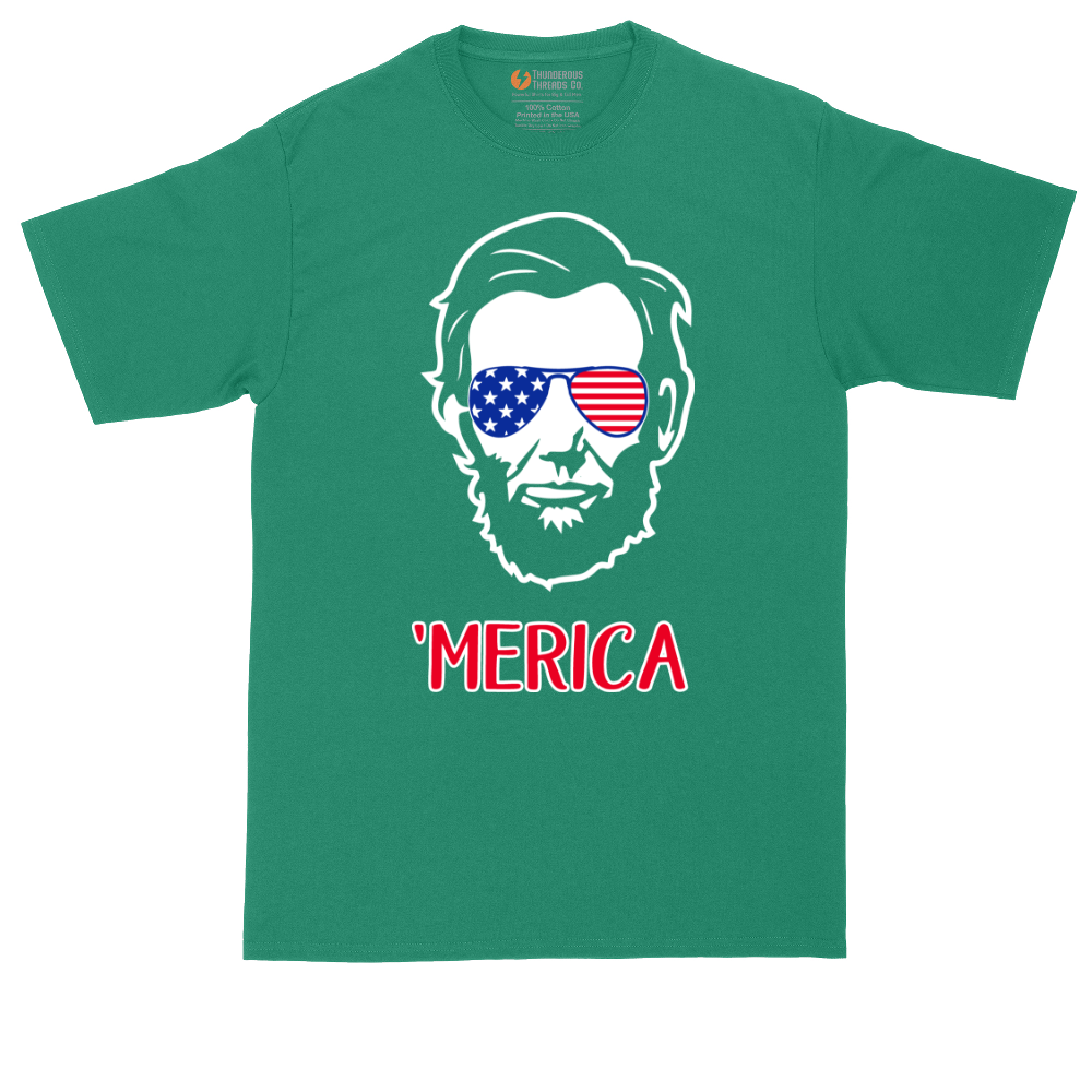 Merica Lincoln | Mens Tall T-Shirt