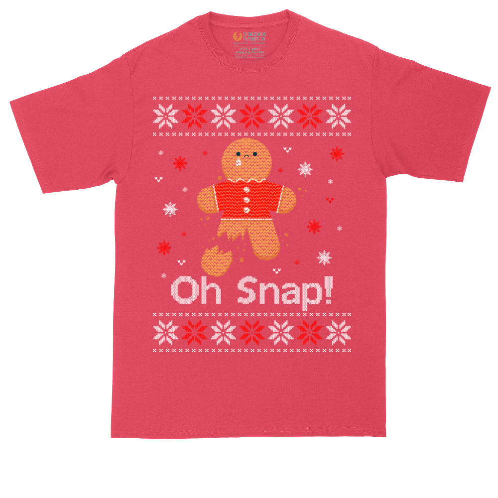 Oh Snap Ugly Christmas Sweater | Mens Tall T-Shirt