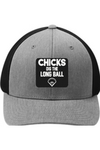 Chicks Dig the Long Ball - 3D Patch Trucker Hat