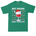 Not Drunk Just Festive | Mens Tall T-Shirt