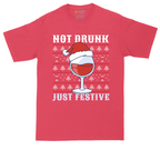 Not Drunk Just Festive | Mens Tall T-Shirt