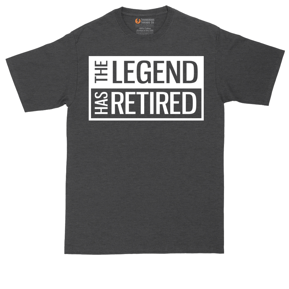 The Legend Has Retired Square Version | Mens Tall T-Shirt