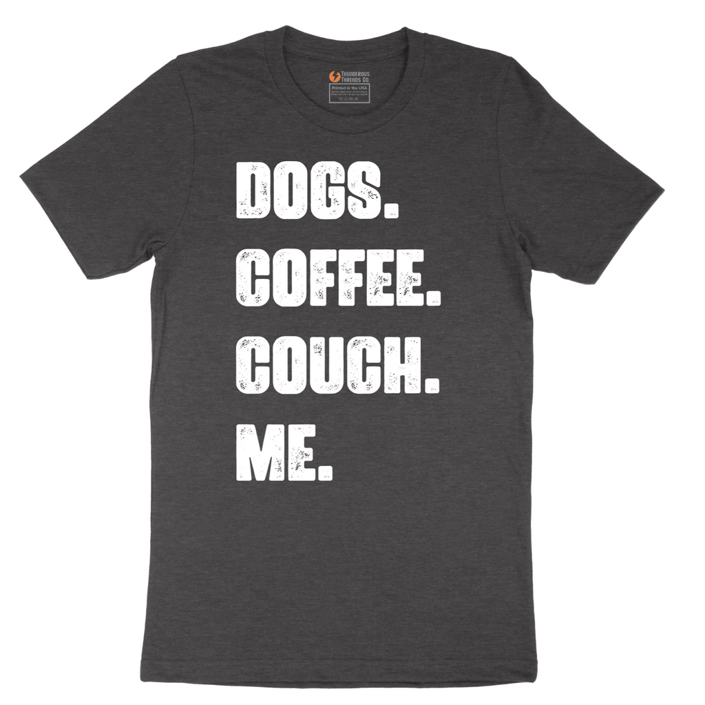 Dogs Coffee Couch Me - Mens T-Shirt - Sizes S - 6XL