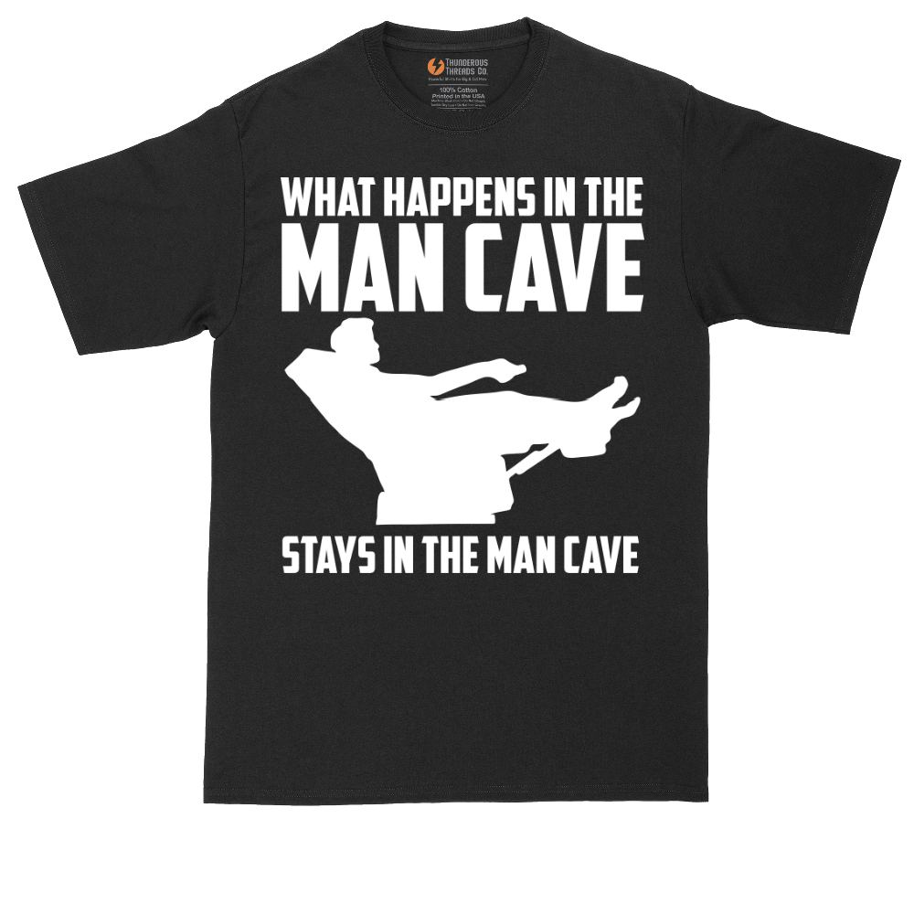 What Happens in the Man Cave Stays in the Man Cave | Mens Tall T-Shirt