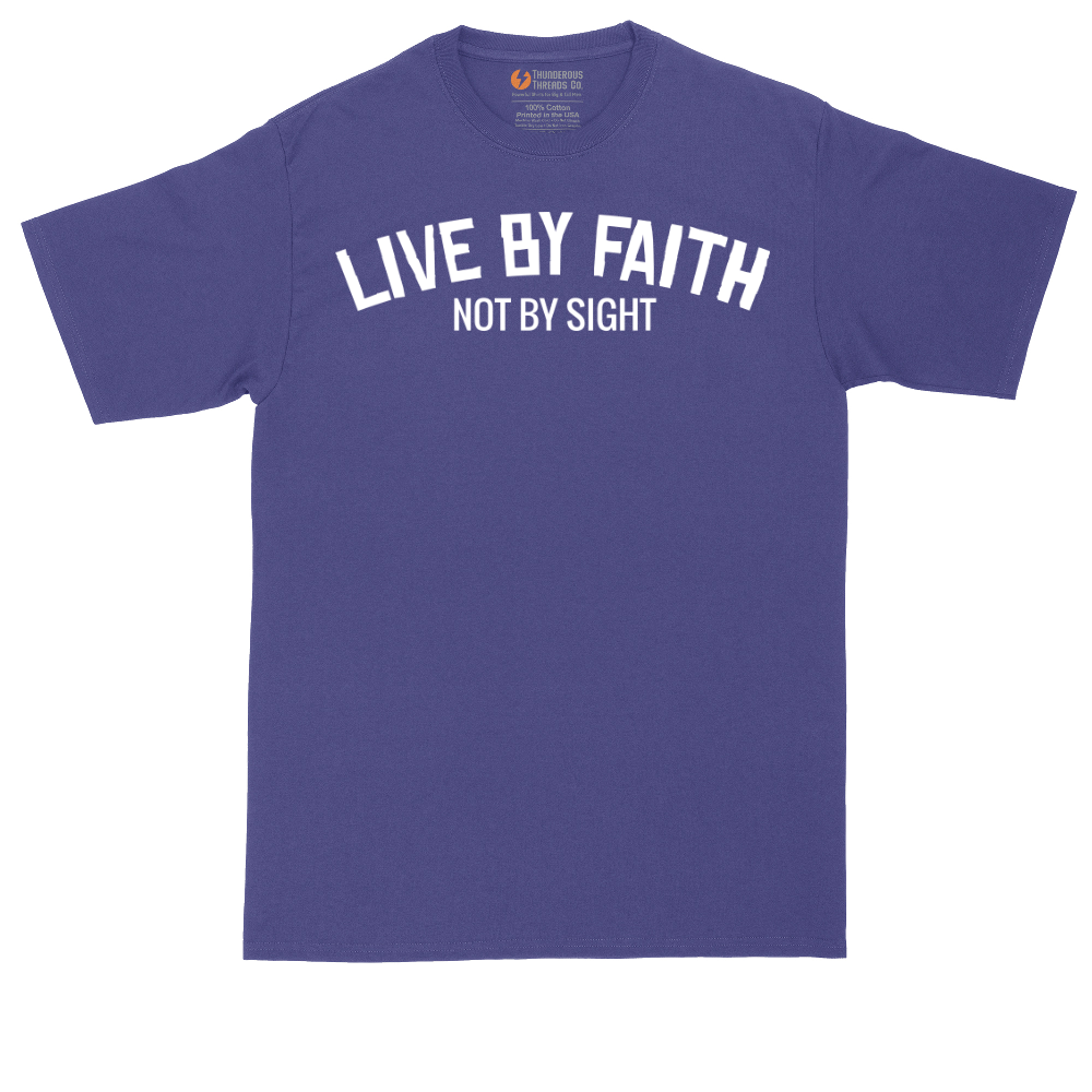 Live By Faith | Mens Tall T-Shirt