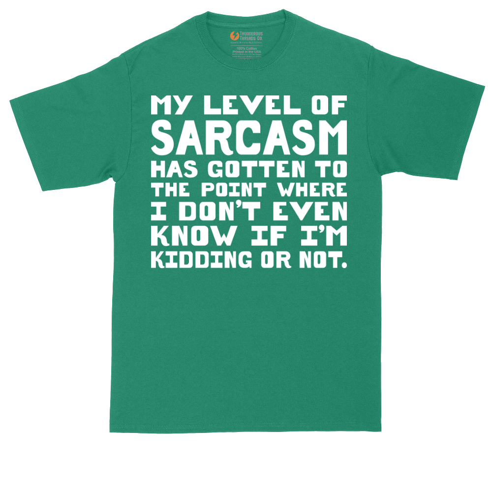 My Level of Sarcasm | Mens Tall T-Shirt