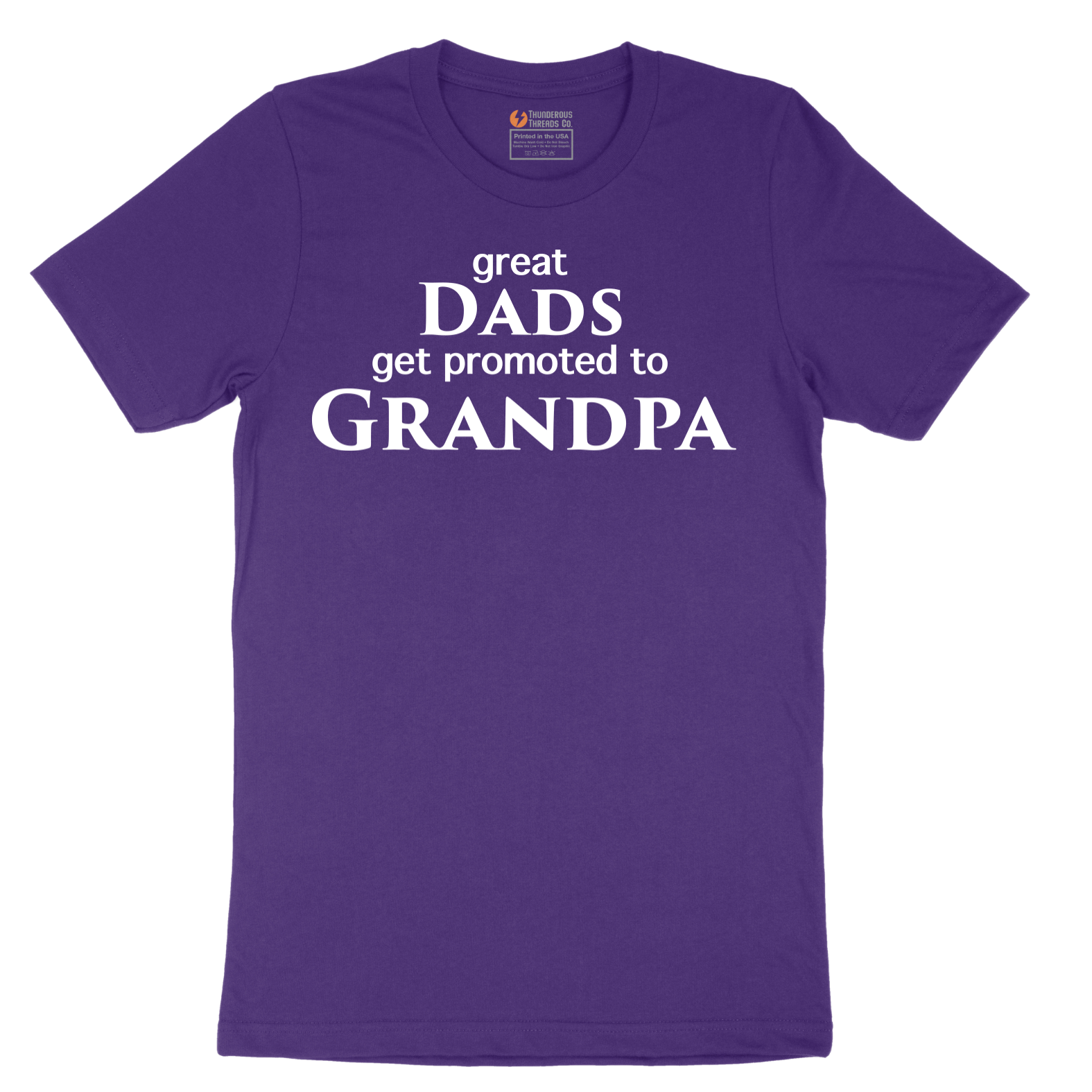 Great Dads Get Promoted to Grandpa - Mens T-Shirt - Sizes S - 6XL