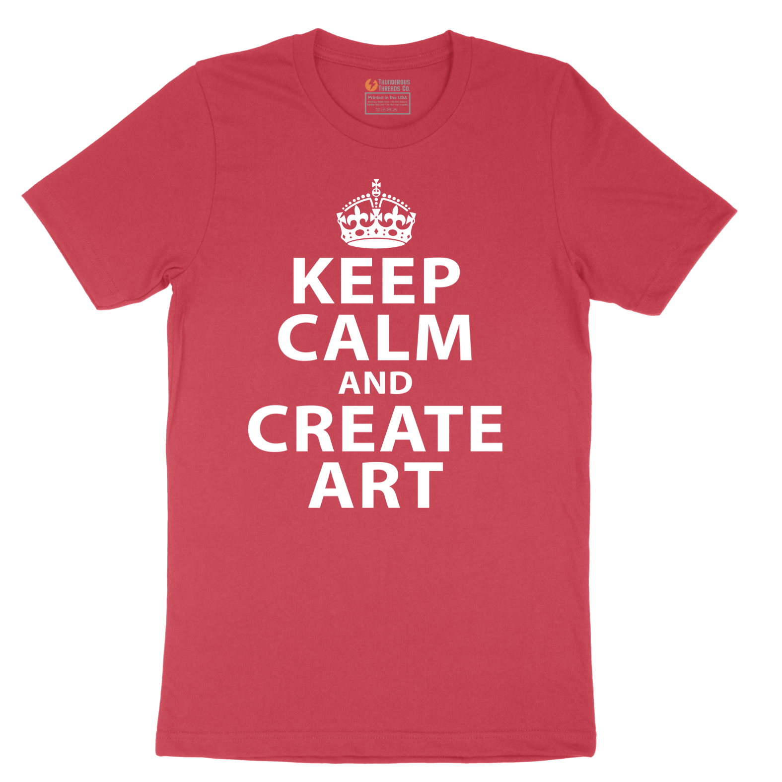 Keep Calm and Create Art - Mens T-Shirt - Sizes S - 6XL