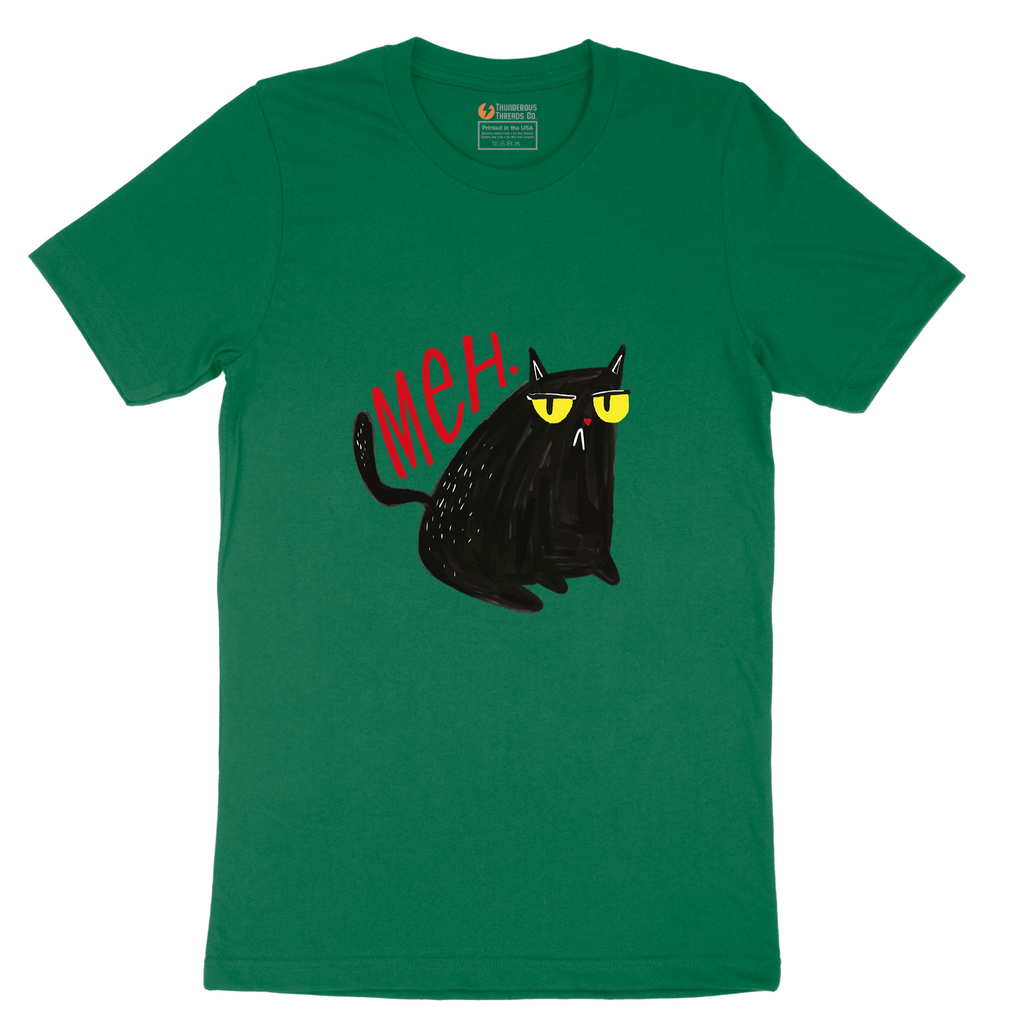 Meh Cat T-Shirt - Mens T-Shirt - Sizes S - 6XL
