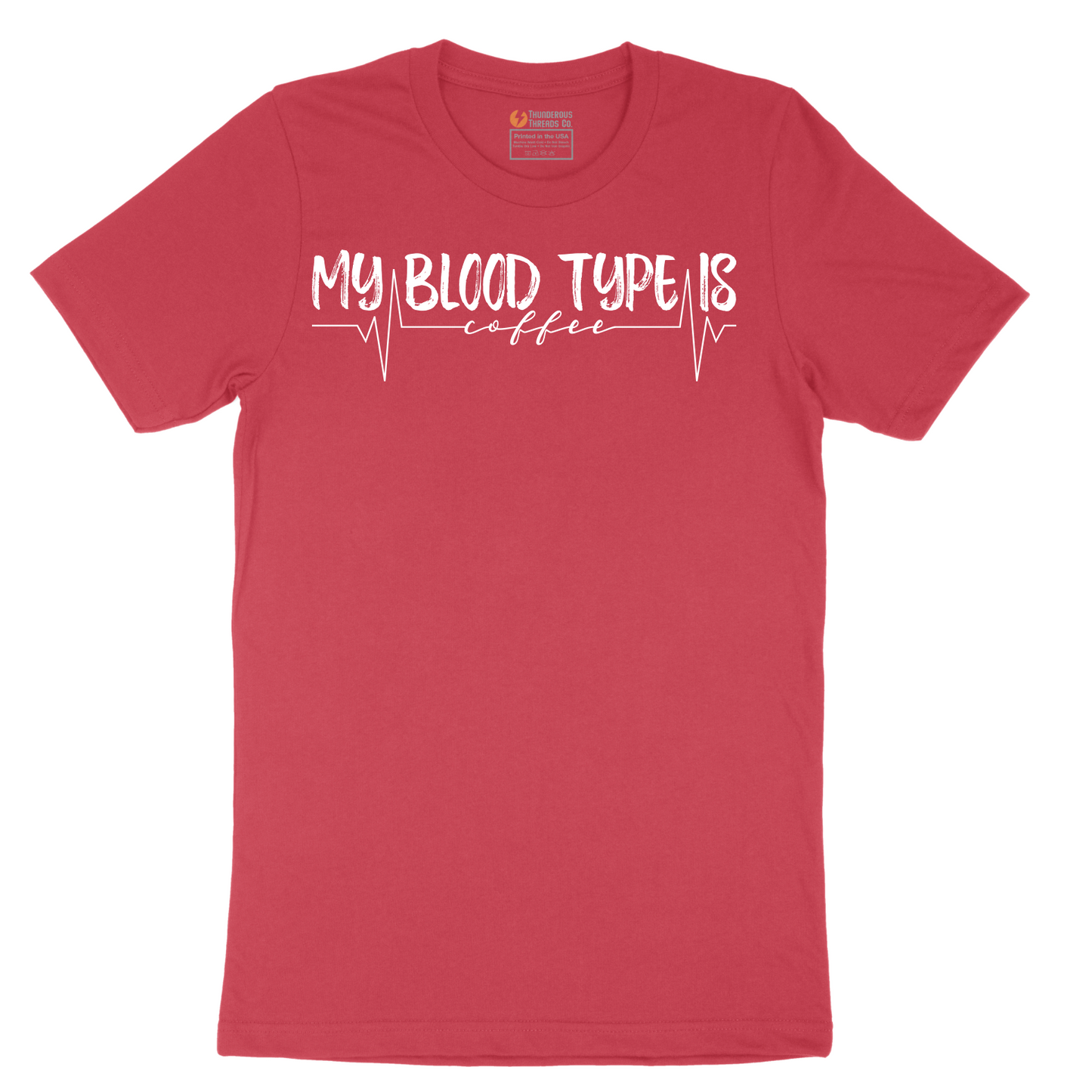 My Blood Type is Coffee - Mens T-Shirt - Sizes S - 6XL.png