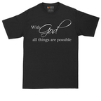 With God All Things are Possible | Mens Tall T-Shirt