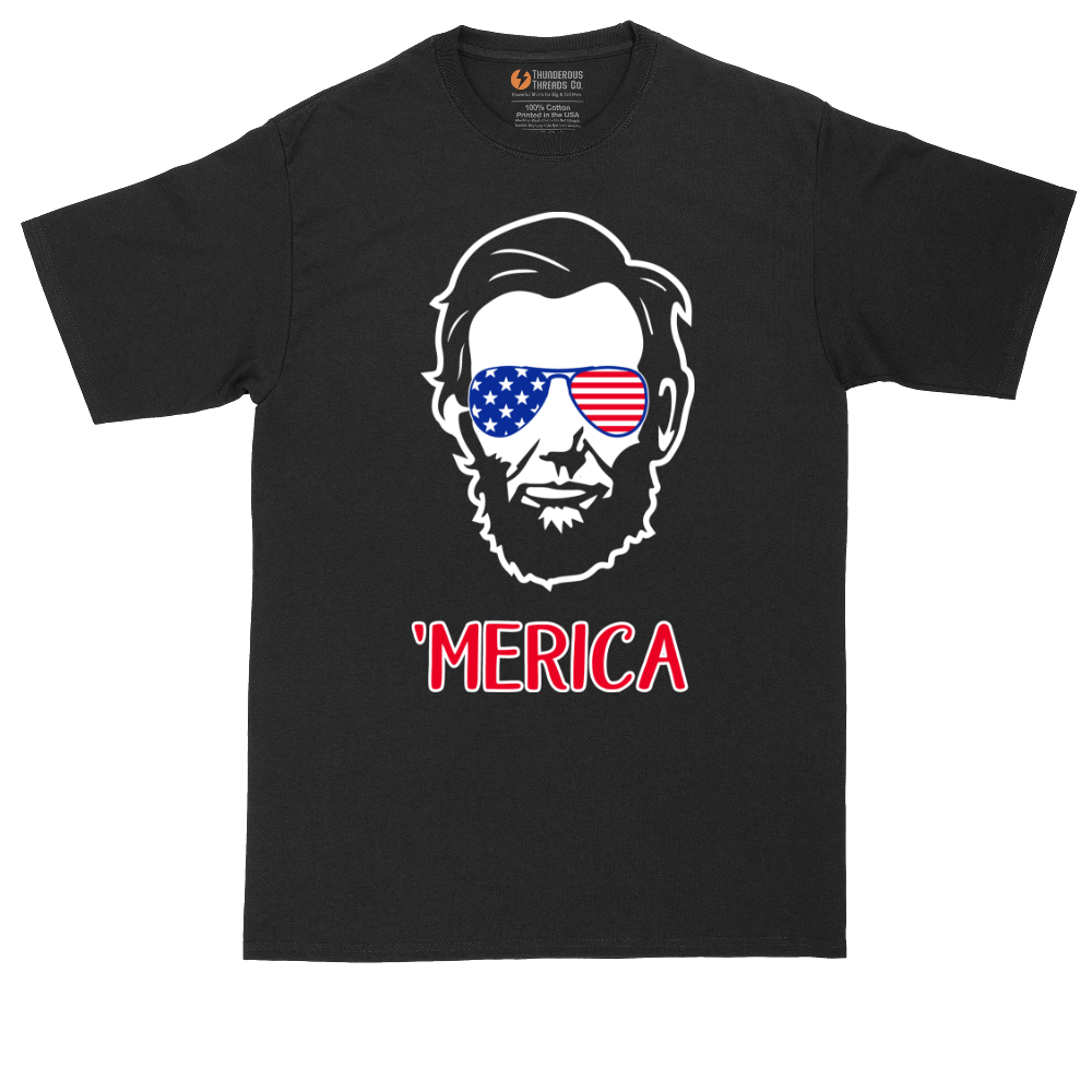 Merica Lincoln | Mens Tall T-Shirt