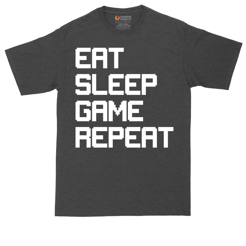 Eat Sleep Game Repeat | Mens Tall T-Shirt