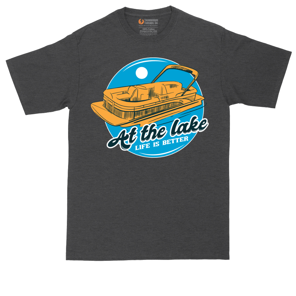 At the Lake Life is Better | Mens Tall T-Shirt