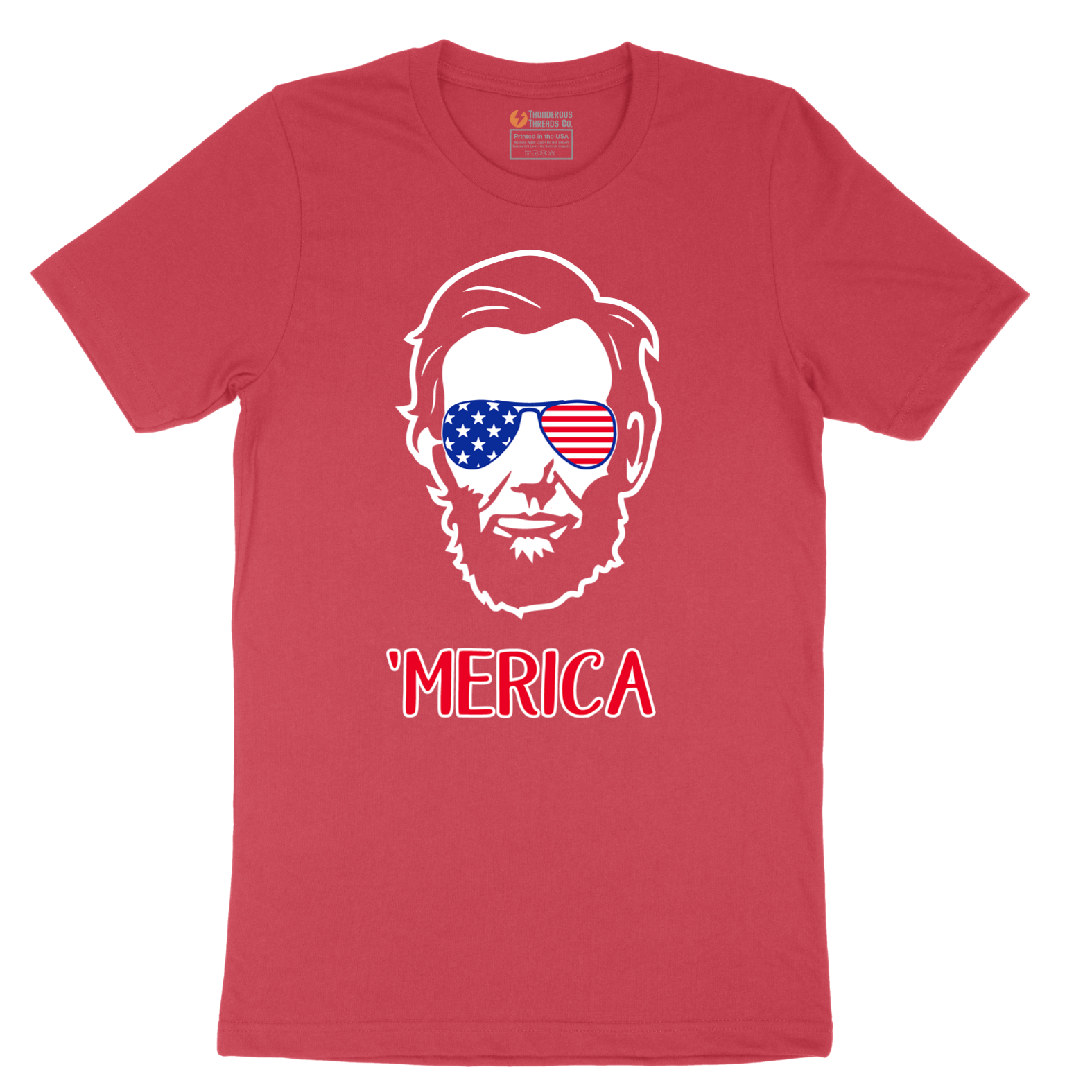 Merica Lincoln - Mens T-Shirt - Sizes S - 6XL