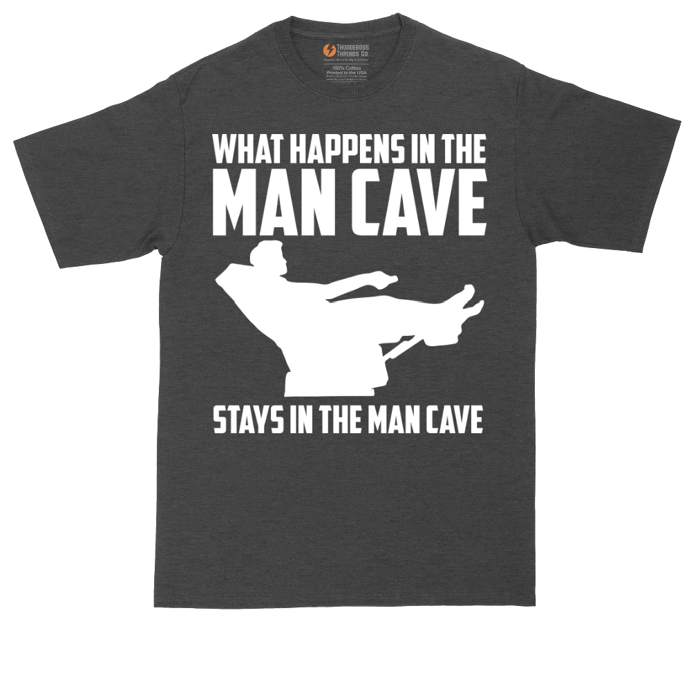 What Happens in the Man Cave Stays in the Man Cave | Mens Tall T-Shirt