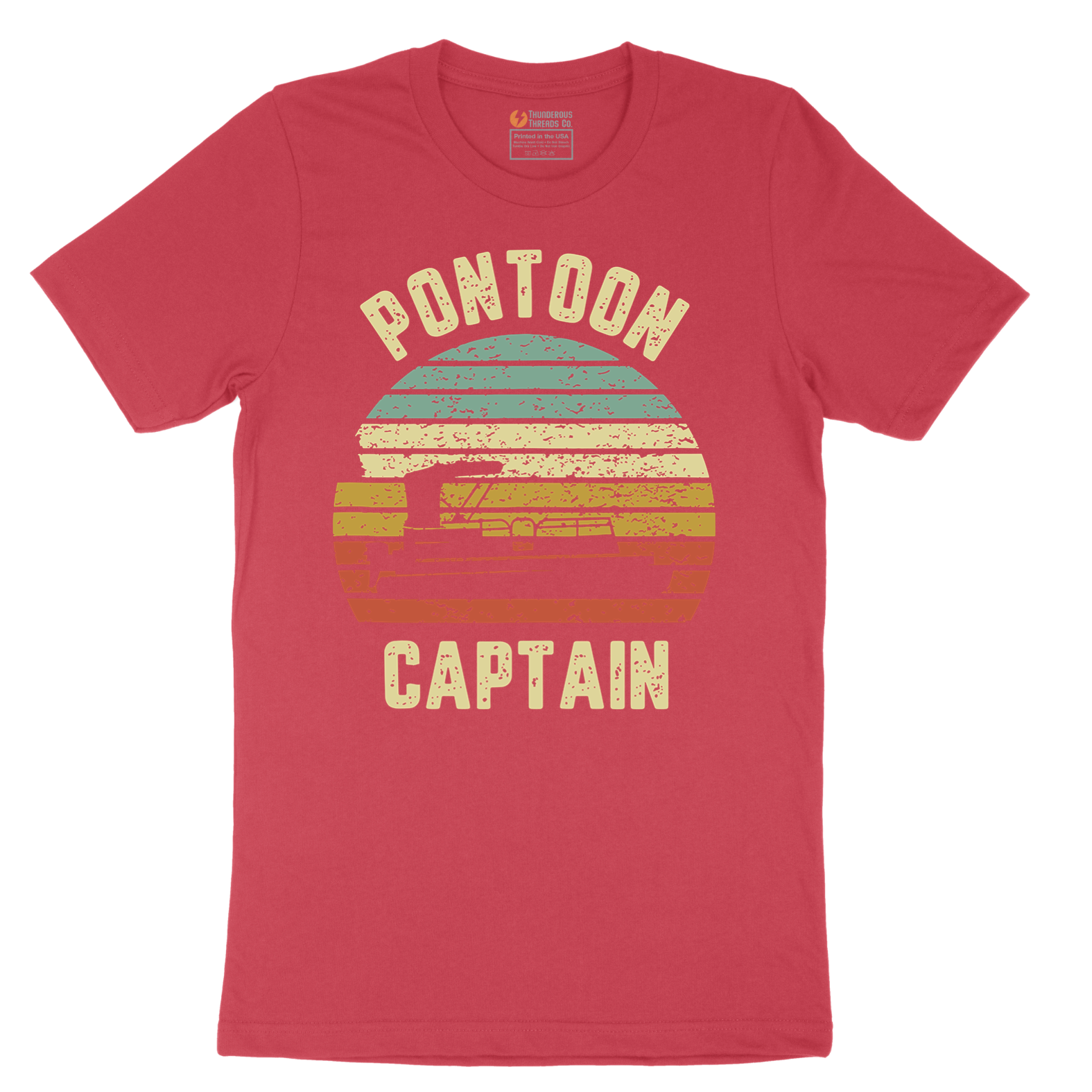 Pontoon Captain - Mens T-Shirt - Sizes S - 6XL